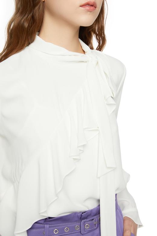 VERO MODA 荷叶边饰喇叭袖系带衬衣 5869 商品图2