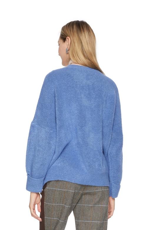 J.A 简约蓝色套头毛衣 5756 商品图1