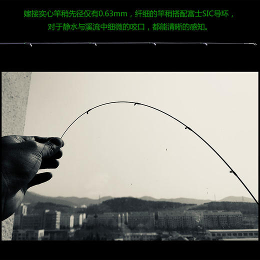 KUYING酷影电击小蜜蜂重47-60g超轻马口白条军鱼版微物路亚竿 商品图3