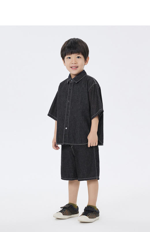 jnby  23年春款   全棉活性印染短袖衬衣  1N3213540 商品图6