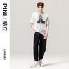PINLI品立春季新款纯棉印花T恤男士圆领短袖上衣BG231111041 商品缩略图2