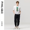 PINLI品立2023夏季新款男士圆领贴布烫钻短袖T恤上衣BG231111056 商品缩略图2