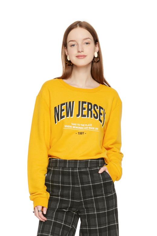 Pull&Bear 字母饰黄色套头卫衣 5347 商品图0
