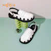 Safiya/索菲娅 新潮设计感2023年春季新款洞洞包头后空小众粗跟凉鞋 SF32115001 商品缩略图2