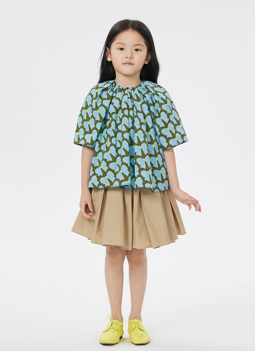 jnby  23年春款  府绸细腻短款百褶腰裙  1N3D13420 商品图10