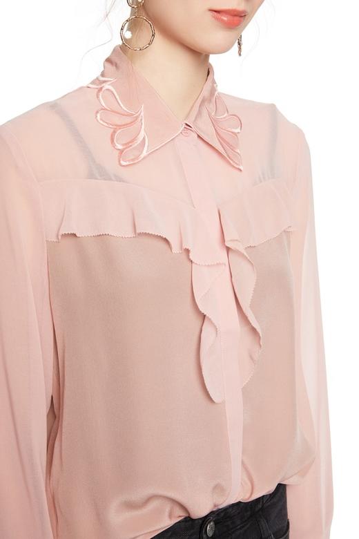 OCTAVIA 荷叶边饰半透明衬衣 5356 商品图2