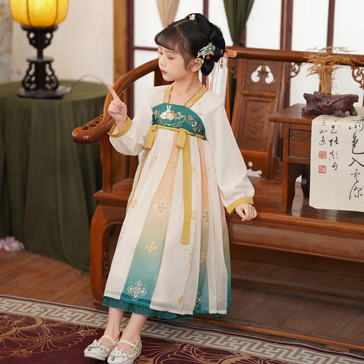 儿童春季汉服超仙古装古风唐装春款童装PJX-TSF23009 商品图2
