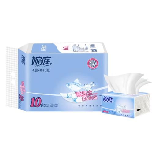 婉庭干湿两用抽纸10连包 10提/件 商品图0