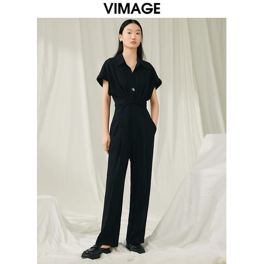 VIMAGE纬漫纪夏季新品高腰修身显瘦连体裤V1907510 商品图3