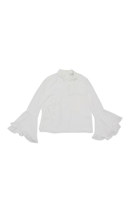 VERO MODA 荷叶边饰喇叭袖系带衬衣 5869 商品图4