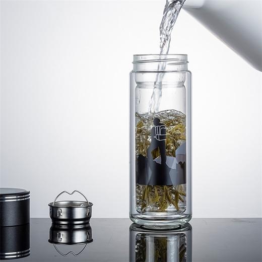 璃海匠心尚德玻璃博物馆商旅郎才女貌双层玻璃对杯300ml 商品图2