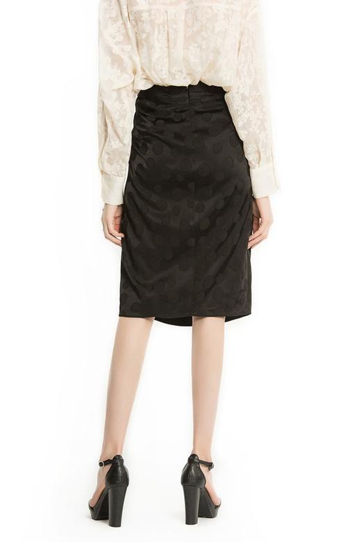 ZARA 黑色波点围裹式半裙 1741 商品图3