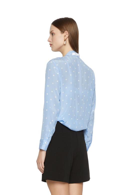 JEMO DRESSING 蓝色荷叶边波点上衣 5167 商品图1