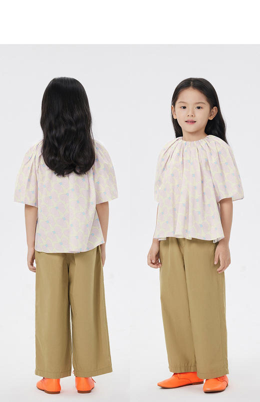 jnby  23年春款    全棉府绸蝴蝶结中袖TOP   1N3212470 商品图7