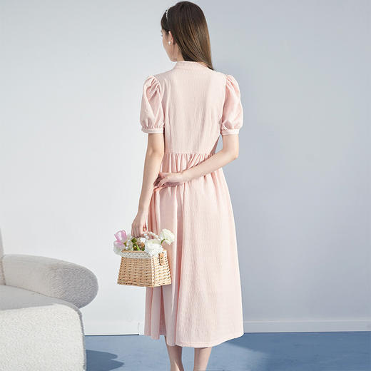 西遇新中式连衣裙女春季新款设计感小众改良小个子小裙子D0130039 商品图3