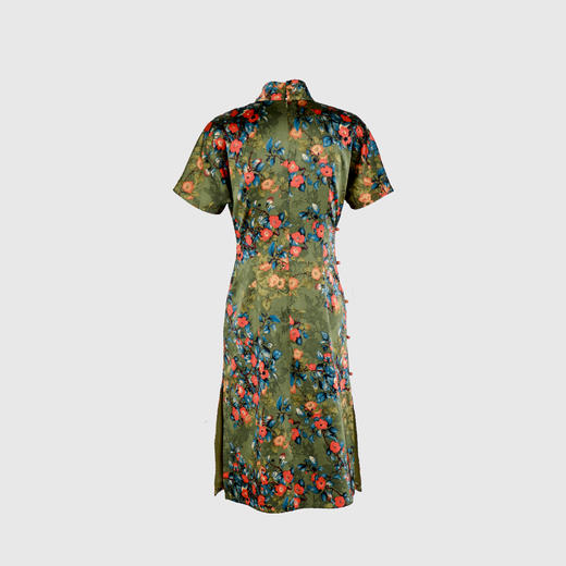 立领单襟珍珠扣旗袍 商品图2