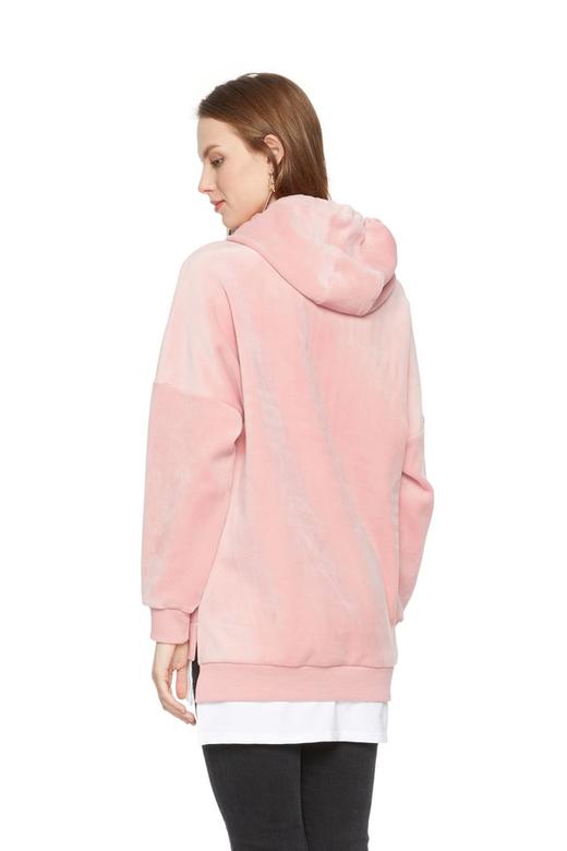 AVA 字母饰拼接连帽卫衣 5518 商品图1