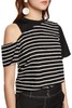AVA 不对称露肩条纹T恤 5723 商品缩略图2