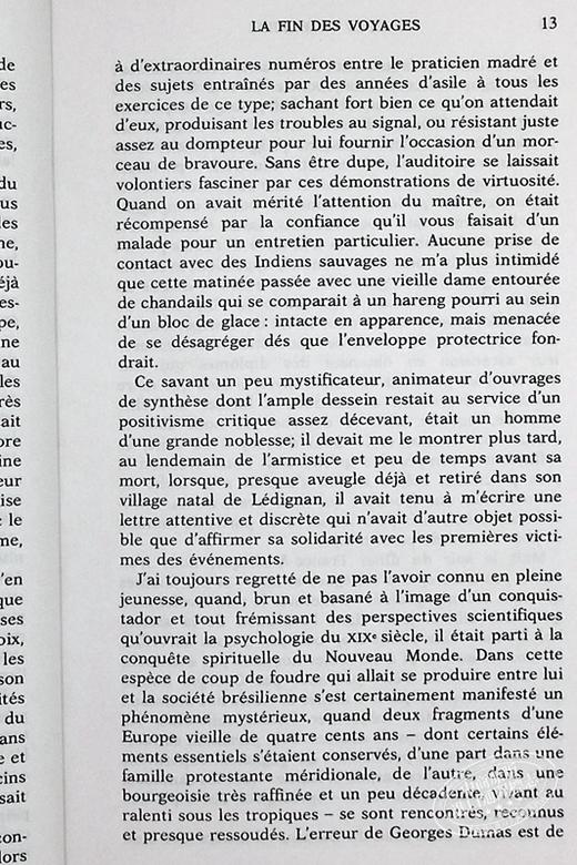 【中商原版】列维 斯特劳斯 忧郁的热带 结构主义大师 法文原版 Tristes tropiques Claude Levi Strauss 商品图7
