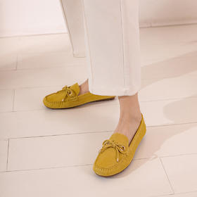 西村名物2022年春新款舒适软底豆豆鞋一脚蹬百搭休闲乐福鞋女单鞋T22AM19301