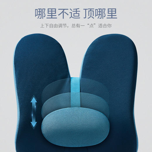 佳奥蝶形护腰靠垫 双蝶翼环抱 独立可拆小圆垫 办公室腰靠记忆棉腰垫 车家两用 商品图1