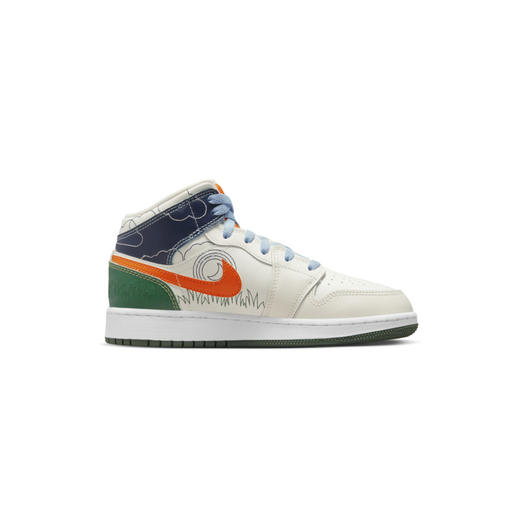 Air Jordan 1 Mid SE (GS) 大童运动童鞋 DX2462 商品图1