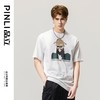 PINLI品立春季新款纯棉印花T恤男士圆领短袖上衣BG231111041 商品缩略图3
