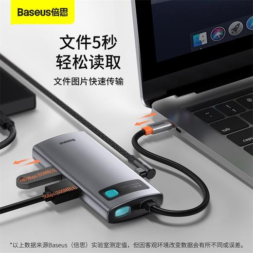 倍思 金属微光系列 四合一多功能Type-C HUB 扩展坞 （Type-C to HDMI*1+USB3.0*1+USB2.0*1+PD*1） 商品图5
