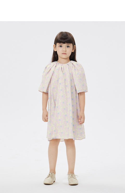 jnby  全棉府绸蝴蝶结短袖连衣裙  1N3G12480 商品图4