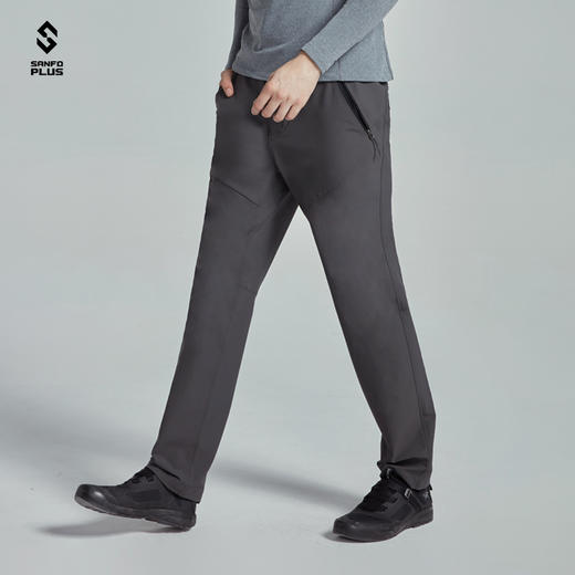 SANFO PLUS 男款燧石轻量防风软壳裤 保暖耐磨弹力抗皱 19060 商品图1