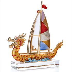 罗比罗丹《龙腾盛世》摆件创意帆船一帆风顺龙船饰品开业礼品