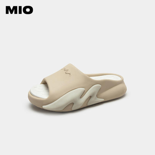 MIO米奥夏季拼色松糕厚底一字拖时尚潮流防滑居家情侣拖鞋男款M233132502 商品图0