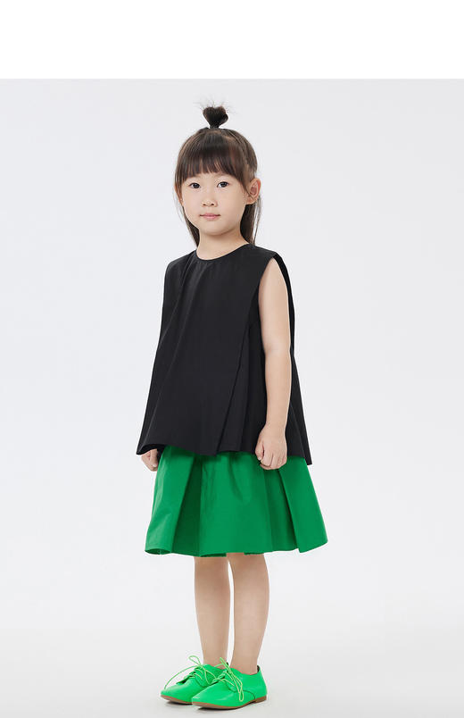 jnby  23年春款  府绸细腻短款百褶腰裙  1N3D13420 商品图5