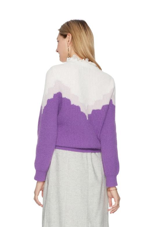 LA CHAPELLE拉夏贝尔 休闲拼色套头毛衣 5578 商品图1