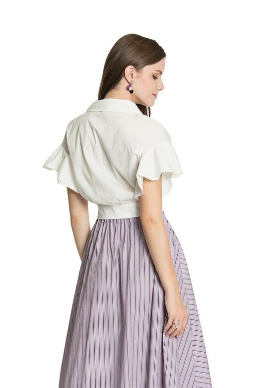 SUMMER & SAGE 花朵刺绣荷叶边上衣 3426 商品图2