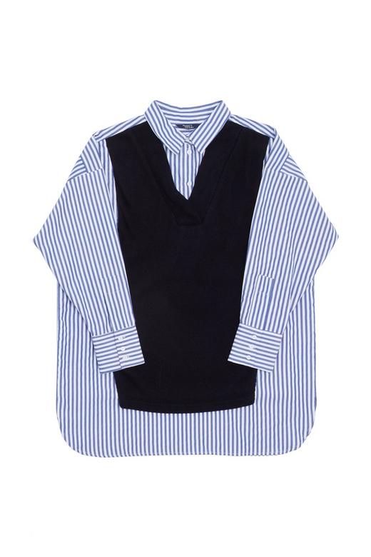 HAYES 假两件条纹衬衣 5440 商品图4