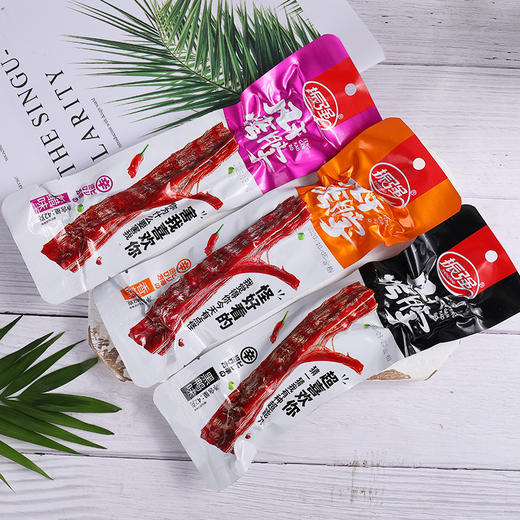 自营（月亮湾）-虎皮烤脖42克/根×11根 风干脖子 卤味手撕烤脖 商品图1