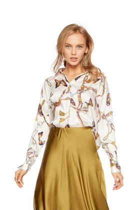 OCTAVIA 具象印花复古衬衫 5453