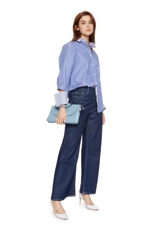 SUMMER & SAGE 开口设计条纹衬衣 5603 商品图3