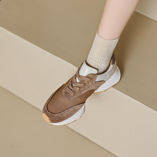 运动休闲，里外全皮拼色细带厚底阿甘鞋MLD-AC1137 商品图9