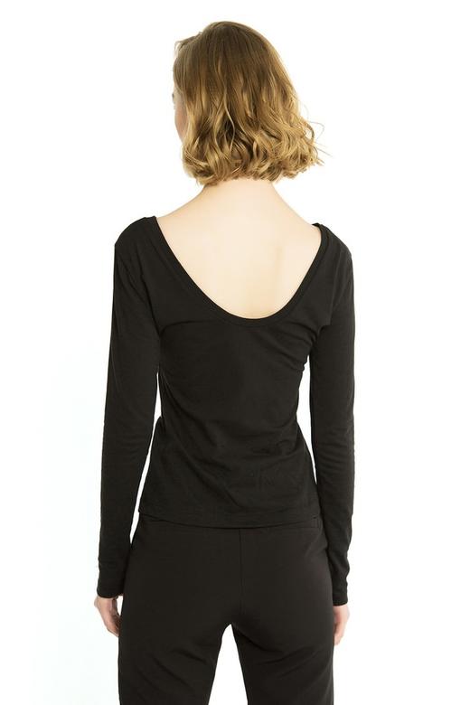 JUCY JUDY 简约黑色圆领T恤 1237 商品图2