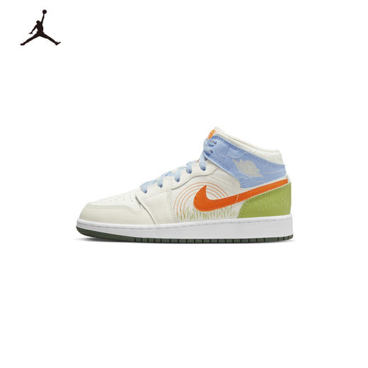 Air Jordan 1 Mid SE (GS) 大童运动童鞋 DX2462 商品图0