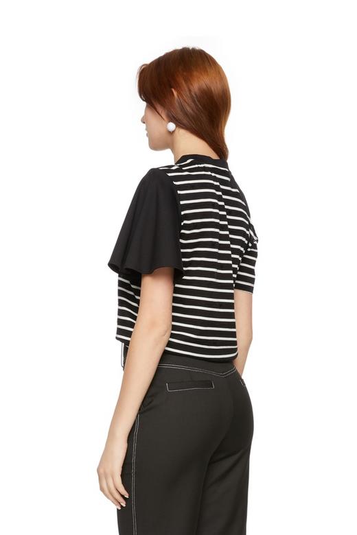 AVA 不对称露肩条纹T恤 5723 商品图1