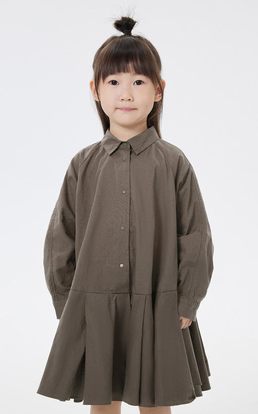 jnby  23年春款   全棉微皱牛津布材质长袖连衣裙  1N3G11300 商品图3