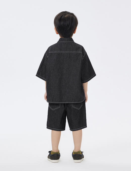 jnby  23年春款  全棉活性印染牛仔中裤   1N3E13430 商品图7