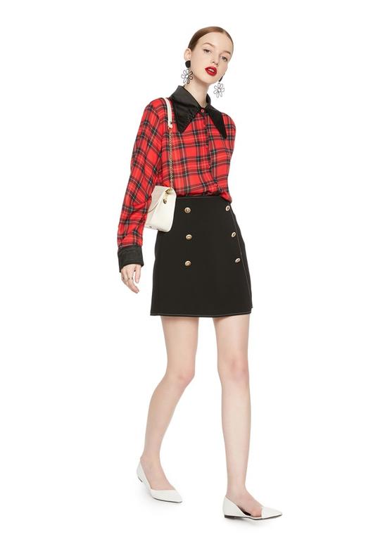 AVA 英伦风格纹翻领衬衣 5981 商品图6