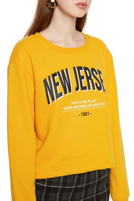 Pull&Bear 字母饰黄色套头卫衣 5347 商品图2