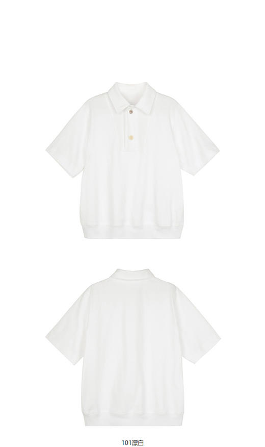 jnby  23年春款  针织棉拼接POIO衫   1N3112940 商品图9