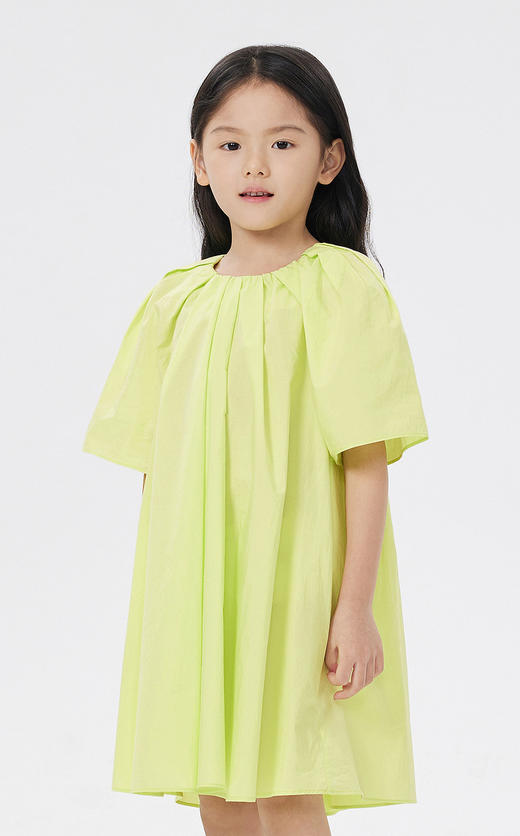 jnby  23年春款  全棉纯色短袖连衣裙 1N3G11460 商品图3