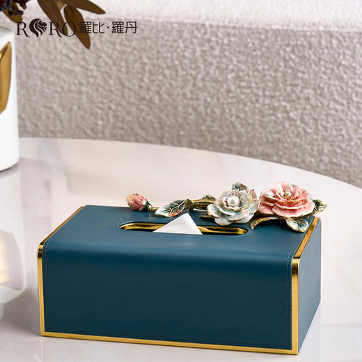 罗比罗丹《茶颜悦色》纸巾盒抽纸盒家用客厅茶几轻奢纸巾盒 商品图4